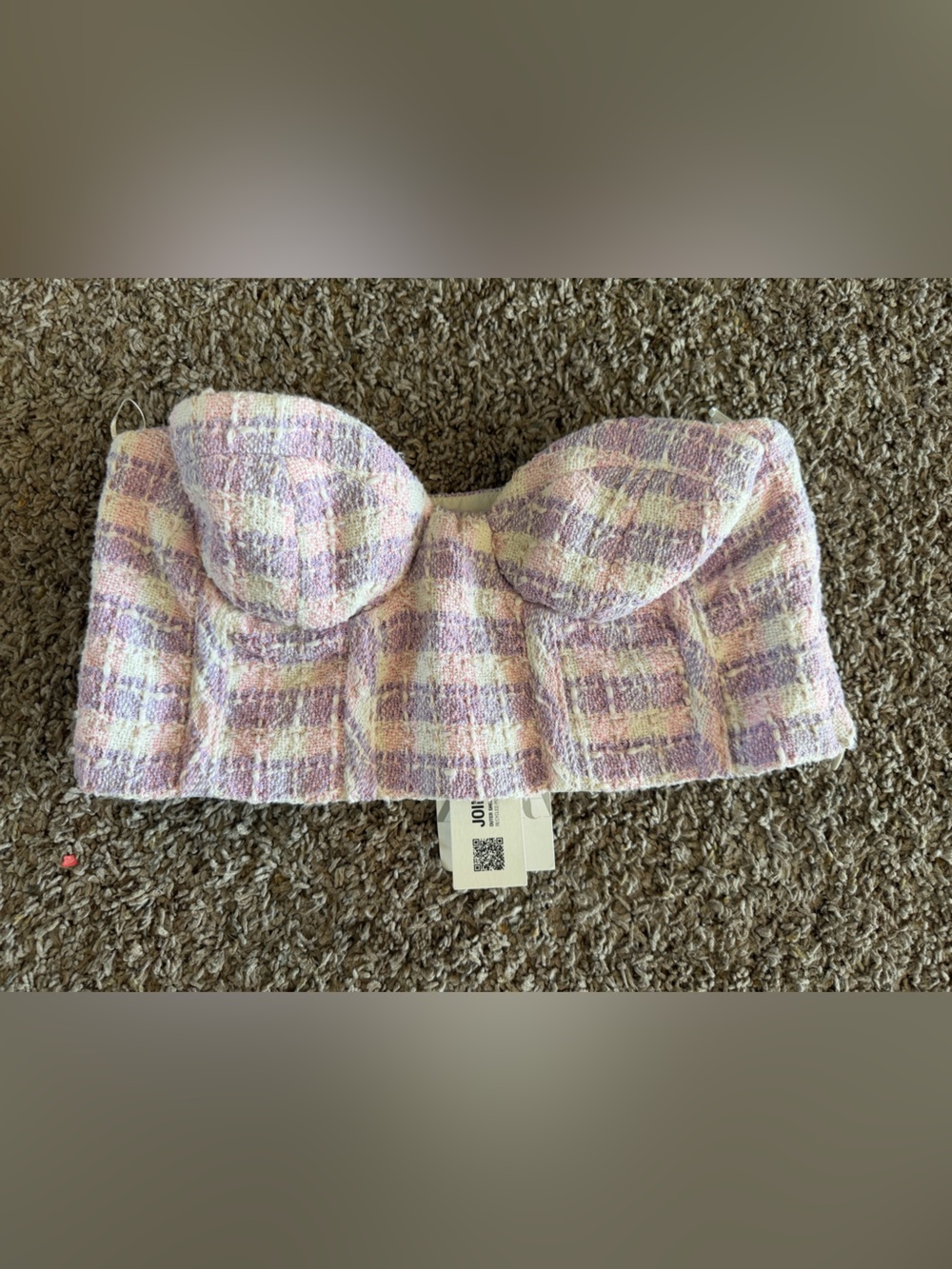 Woman’s Zara Strapless Cropped Top